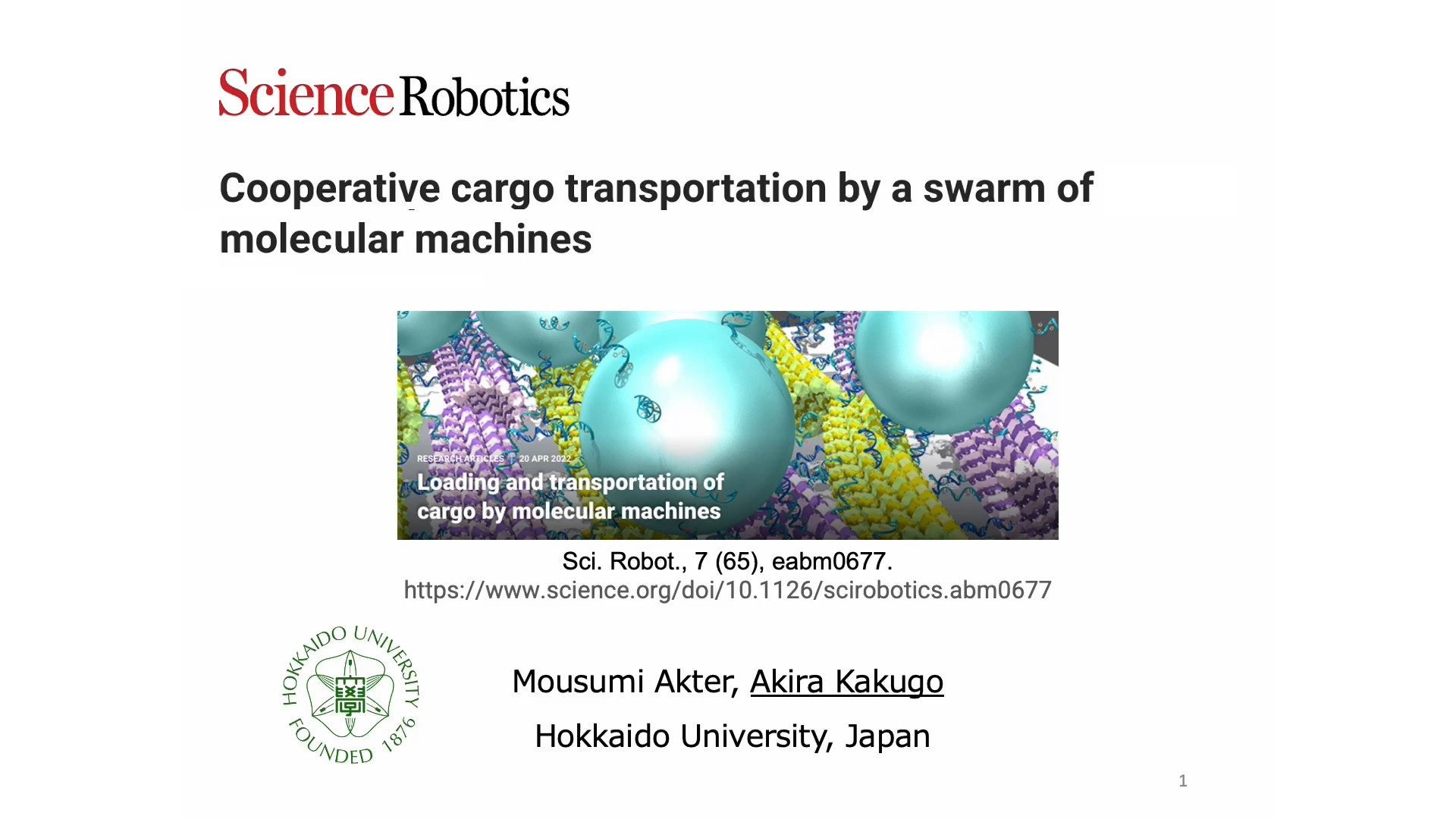Cooperative cargo transportation by a swarm of molecular machines