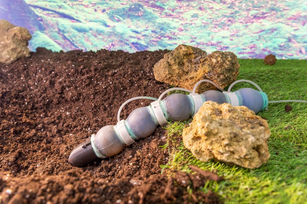 A new bioinspired earthworm robot for future underground explorations